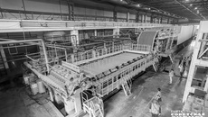 На этой линии начинает свою новую жизнь только что переработанный картон. Фото: Андрей Заржецкий