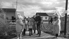 Открытие игровой детской площадки в Усть-Тарке состоялось благодаря нацпроекту. Фото Татьяны Рабочевой