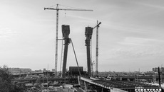Пилон в виде буквы «Н» станет новым символом Новосибирска. Фото: Андрей Заржецкий