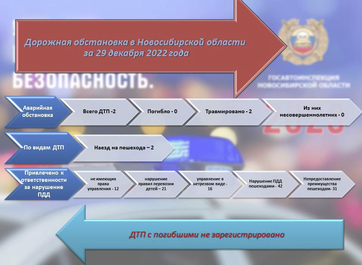 Для примера: только 29 декабря 2022 года в Новосибирской области произошло две аварии, и обе были связаны с наездами на пешеходов. Фото: vk.com