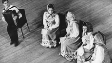 Выступление на телевидении. 1970 год. Фото: Центр исторической информации Сузунского краеведческого музея