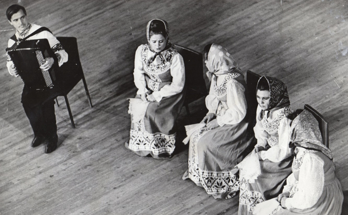 Выступление на телевидении. 1970 год. Фото: Центр исторической информации Сузунского краеведческого музея