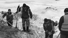 Подрядчики строительства Восточного обхода отмечают, что в 2023 году пик противопаводковых работ пришелся на середину марта — начало апреля. Фото предоставлено пресс-службой АО «Новосибирскавтодор»