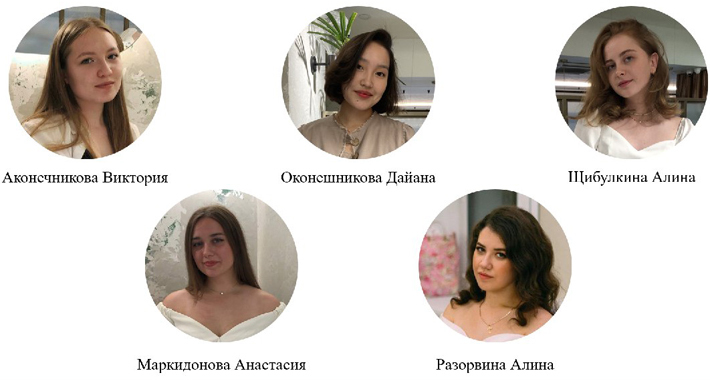 Команда «Та самая пятерка» в составе Маркидоновой Анастасии, Щибулкиной Алины, Аконечниковой Виктории, Оконешниковой Дайаны и Разорвиной Алины. Фото: сайт www.stu.ru
