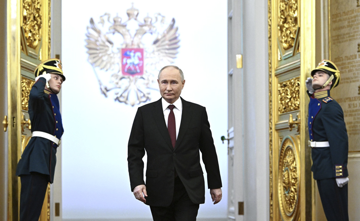 На торжественной церемонии вступления в должность Президента Российской Федерации. Фото: Сергей Бобылёв, РИА Новости, kremlin.ru