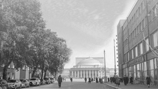 Новосибирский театр оперы и балета — старый и вечно юный символ города на Оби. Фотоколлаж: project13719937.tilda.ws
