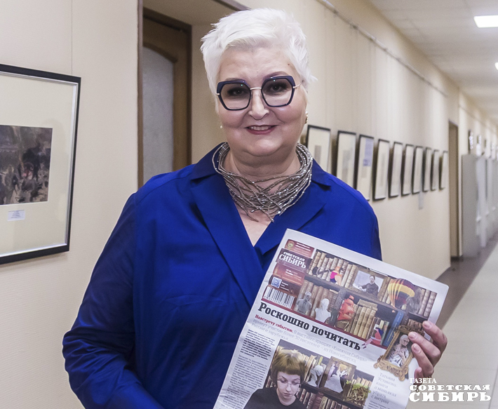 Большой и теплый привет читателям и редакции «Советской Сибири» передала Татьяна Устинова. Фото: Юлия Назаренко.