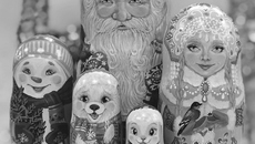 Веселая компания — Дед Мороз, Снегурочка, снеговик, медвежонок и зайчик — ожили благодаря таланту новосибирской художницы Олеси Скутиной. Фото предоставлено Олесей Скутиной