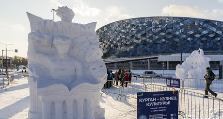 Сейчас выставка снежных работ в парке «Арена» открыта для свободного посещения. Фото: Андрей Заржецкий
