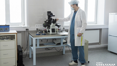 В прошлом году в центре охраны здоровья семьи и репродукции был увеличен штат врачей, приобретено новое оборудование, в том числе второй сосуд Дьюара для хранения биоматериалов, еще один цифровой микроскоп, а также современное оборудование для предимплантационного генетического тестирования эмбрионов, стало больше коек в дневном стационаре. Фото: Андрей Заржецкий.