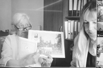 Во время прямого включения из Мемориального комплекса «Брестская крепость-герой» сибирячка передала в дар музею архивные материалы. Фото: Екатерина Темнова, студентка НГПУ